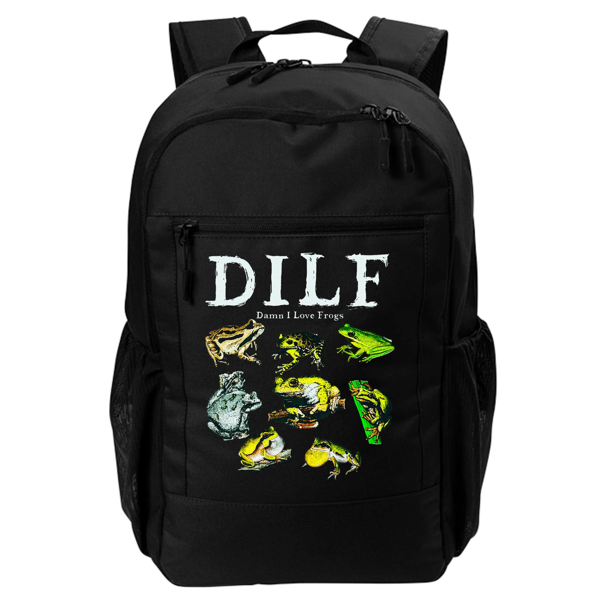 Types Of Frogs Dilf Damn I Love Frogs Backpack