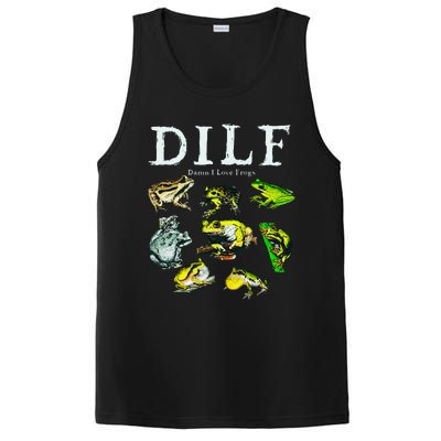 Types Of Frogs Dilf Damn I Love Frogs PosiCharge Competitor Tank