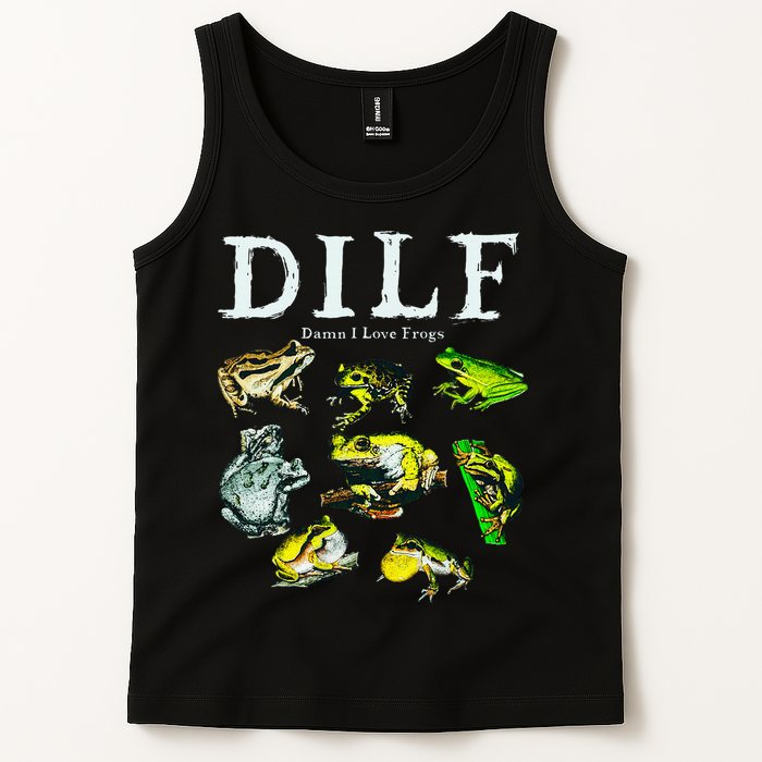 Types Of Frogs Dilf Damn I Love Frogs Tank Top