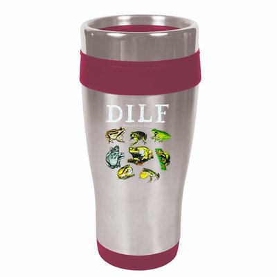 Types Of Frogs Dilf Damn I Love Frogs 16oz Travel Tumbler