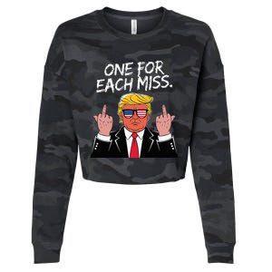 Trump One For Each Miss Funny Political Cropped Pullover Crew