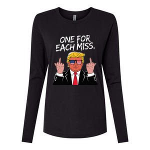 Trump One For Each Miss Funny Political Womens Cotton Relaxed Long Sleeve T-Shirt