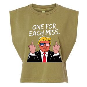 Trump One For Each Miss Funny Political Garment-Dyed Women's Muscle Tee