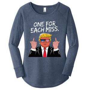 Trump One For Each Miss Funny Political Women's Perfect Tri Tunic Long Sleeve Shirt