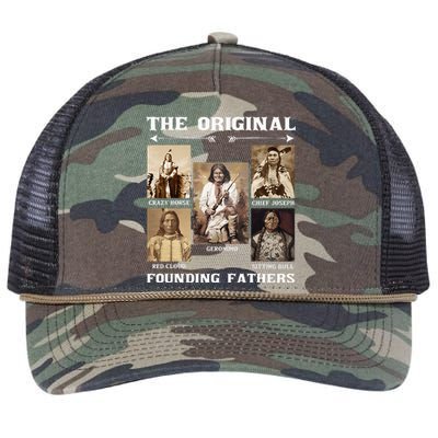 The Original Founding Fathers Native American Retro Rope Trucker Hat Cap