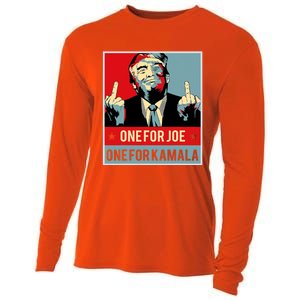 Trump One For Joe One For Kamala Cooling Performance Long Sleeve Crew