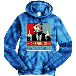 Trump One For Joe One For Kamala Tie Dye Hoodie