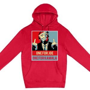 Trump One For Joe One For Kamala Premium Pullover Hoodie