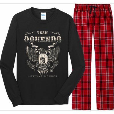 Team Oquendo Family Name Lifetime Member Long Sleeve Pajama Set