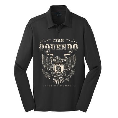 Team Oquendo Family Name Lifetime Member Silk Touch Performance Long Sleeve Polo