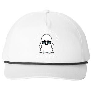 Too Old For This Boo Sheet Ghost Funny Halloween Snapback Five-Panel Rope Hat