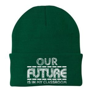 Teachers Our Future Is In My Classroom Knit Cap Winter Beanie