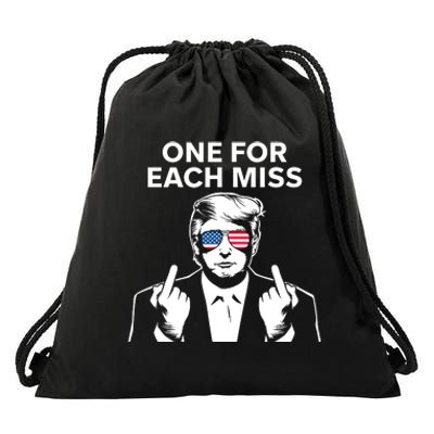 Trump One For Each Miss Funny Drawstring Bag