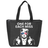 Trump One For Each Miss Funny Zip Tote Bag