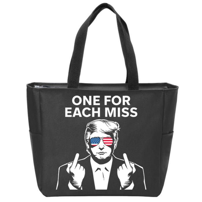 Trump One For Each Miss Funny Zip Tote Bag