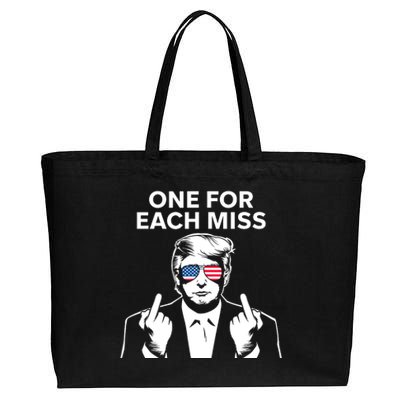 Trump One For Each Miss Funny Cotton Canvas Jumbo Tote