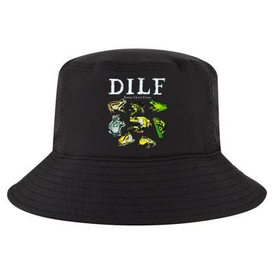 Types Of Frogs Dilf Damn I Love Frogs Cool Comfort Performance Bucket Hat