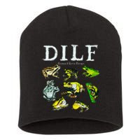 Types Of Frogs Dilf Damn I Love Frogs Short Acrylic Beanie