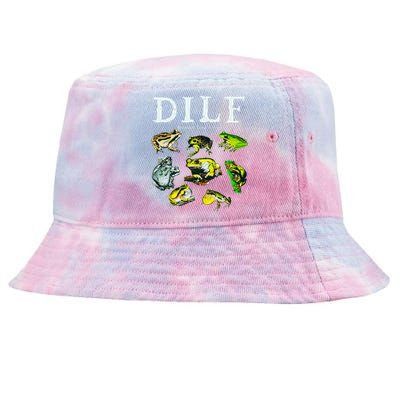 Types Of Frogs Dilf Damn I Love Frogs Tie-Dyed Bucket Hat