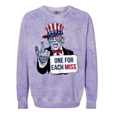 Trump One For Each Miss Colorblast Crewneck Sweatshirt