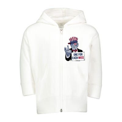 Trump One For Each Miss Toddler Zip Fleece Hoodie