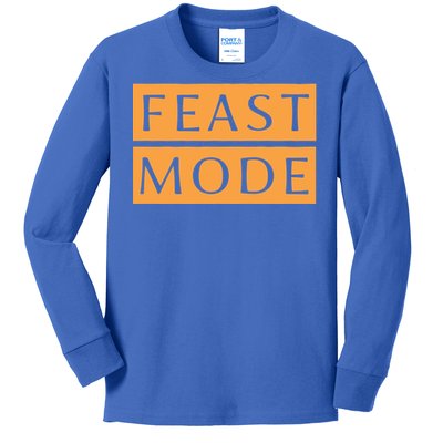 Thanksgiving Orange Feast Mode Gift Kids Long Sleeve Shirt