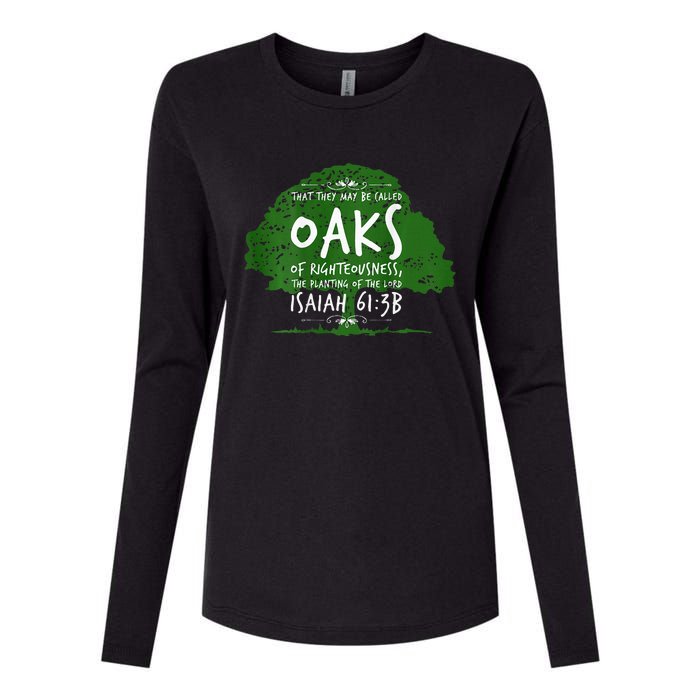 The Oaks Front And Back 2 Womens Cotton Relaxed Long Sleeve T-Shirt