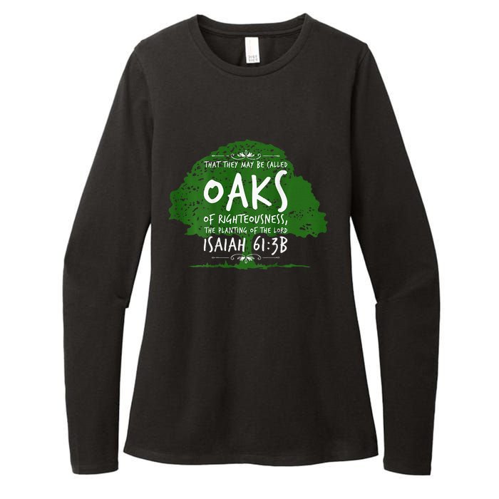 The Oaks Front And Back 2 Womens CVC Long Sleeve Shirt