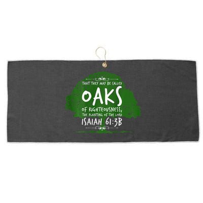 The Oaks Front And Back 2 Large Microfiber Waffle Golf Towel