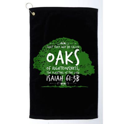 The Oaks Front And Back 2 Platinum Collection Golf Towel