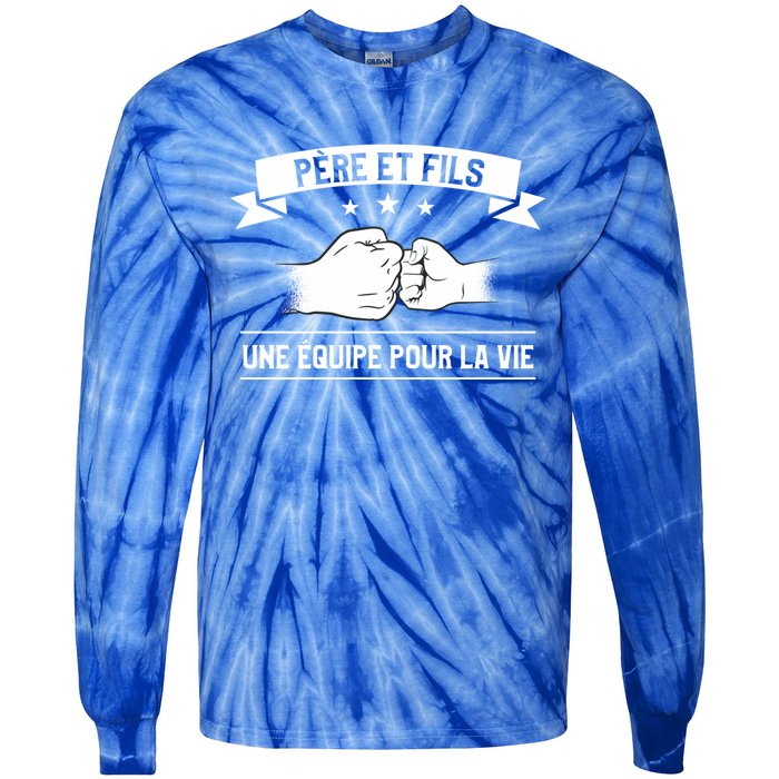 Team Of Father And Son Clothes For Life Great Gift Tie-Dye Long Sleeve Shirt