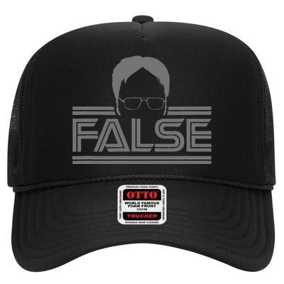 The Office False Gray Tonal High Crown Mesh Back Trucker Hat