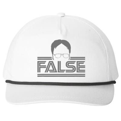 The Office False Gray Tonal Snapback Five-Panel Rope Hat