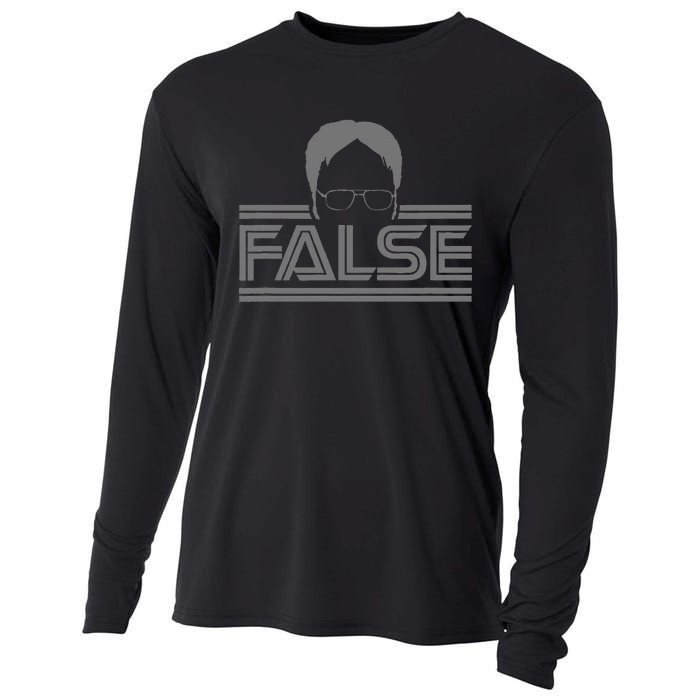 The Office False Gray Tonal Cooling Performance Long Sleeve Crew