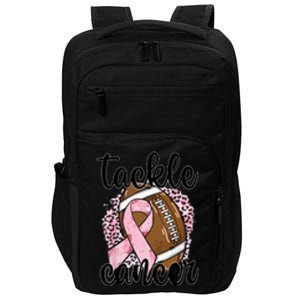 Tackle October Football Pink Ribbon Breast Cancer Awareness Gift Impact Tech Backpack