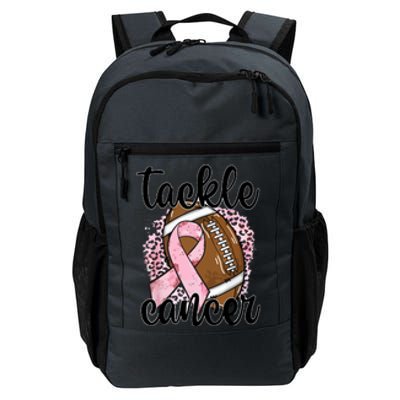 Tackle October Football Pink Ribbon Breast Cancer Awareness Gift Daily Commute Backpack