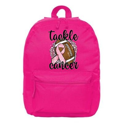 Tackle October Football Pink Ribbon Breast Cancer Awareness Gift 16 in Basic Backpack