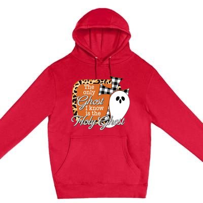 The Only Ghost I Know Is The Holy Ghost Halloween Christian Premium Pullover Hoodie