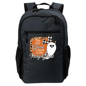 The Only Ghost I Know Is The Holy Ghost Halloween Christian Daily Commute Backpack