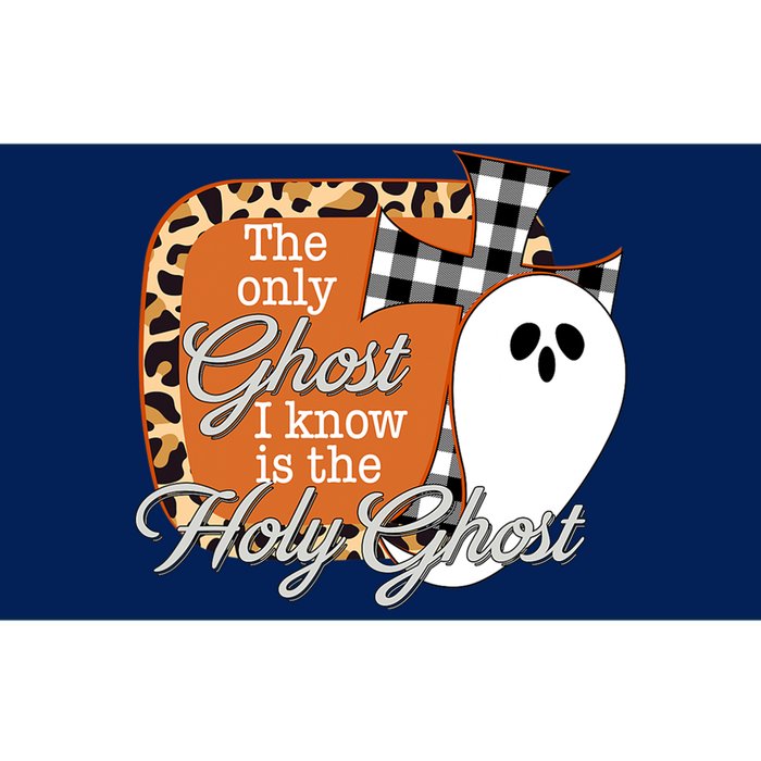 The Only Ghost I Know Is The Holy Ghost Halloween Christian Bumper Sticker