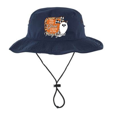 The Only Ghost I Know Is The Holy Ghost Halloween Christian Legacy Cool Fit Booney Bucket Hat