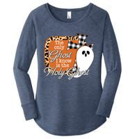 The Only Ghost I Know Is The Holy Ghost Halloween Christian Women's Perfect Tri Tunic Long Sleeve Shirt