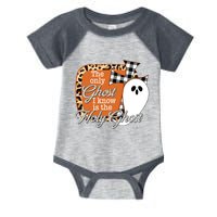 The Only Ghost I Know Is The Holy Ghost Halloween Christian Infant Baby Jersey Bodysuit