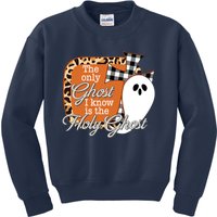 The Only Ghost I Know Is The Holy Ghost Halloween Christian Kids Sweatshirt