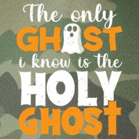 The Only Ghost I Know Is The Holy Ghost Halloween Christian Legacy Tie Dye Trucker Hat