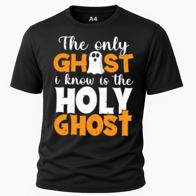 The Only Ghost I Know Is The Holy Ghost Halloween Christian Performance Shirt