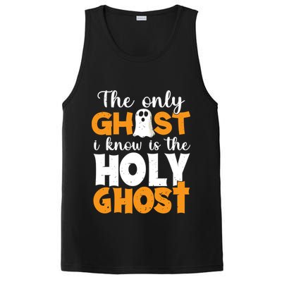 The Only Ghost I Know Is The Holy Ghost Halloween Christian PosiCharge Competitor Tank