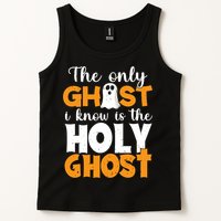 The Only Ghost I Know Is The Holy Ghost Halloween Christian Tank Top