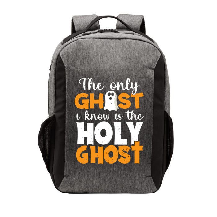 The Only Ghost I Know Is The Holy Ghost Halloween Christian Vector Backpack