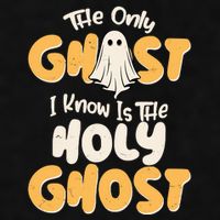 The Only Ghost I Know Is The Hold Ghost Christian Halloween Ladies PosiCharge Tri-Blend Wicking Tank